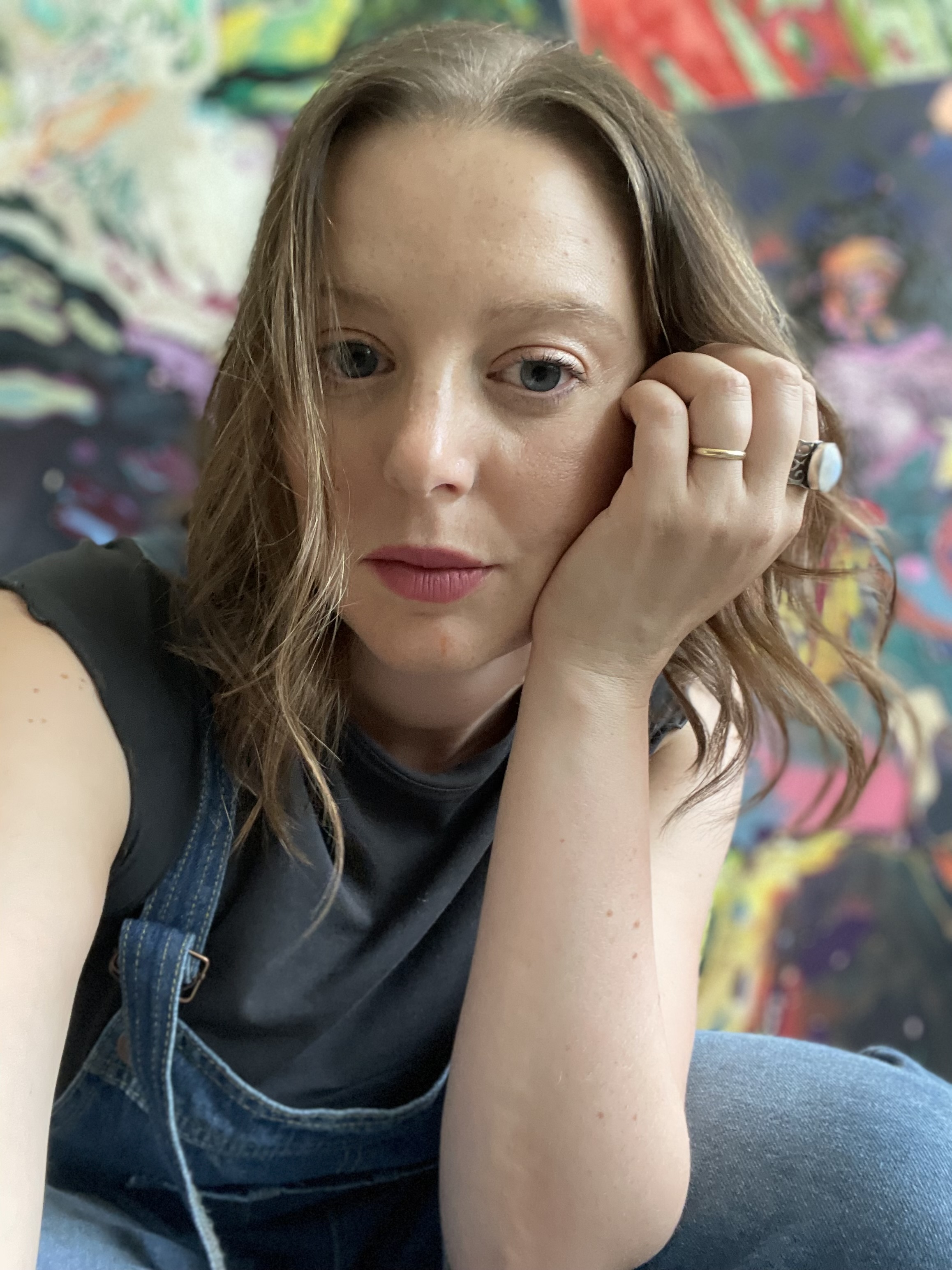 Rhiannon Rebecca Salisbury in her studio